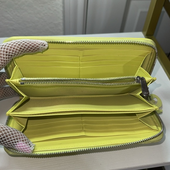Authentic Cristian Dior Yellow Wallet - Picture 7 of 17